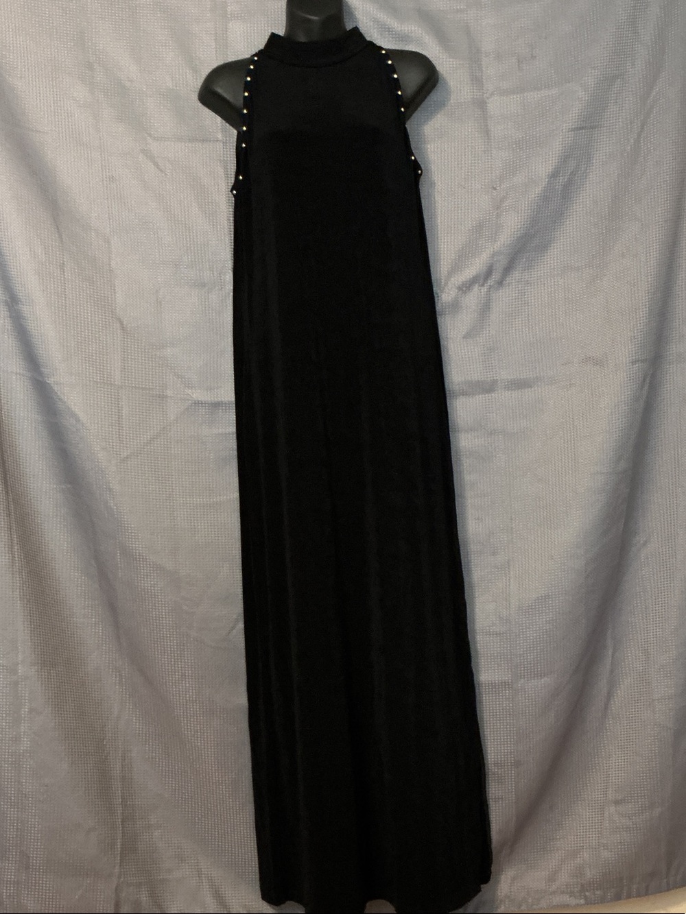 Chico's Black Maxi Dress with Stud Trim
